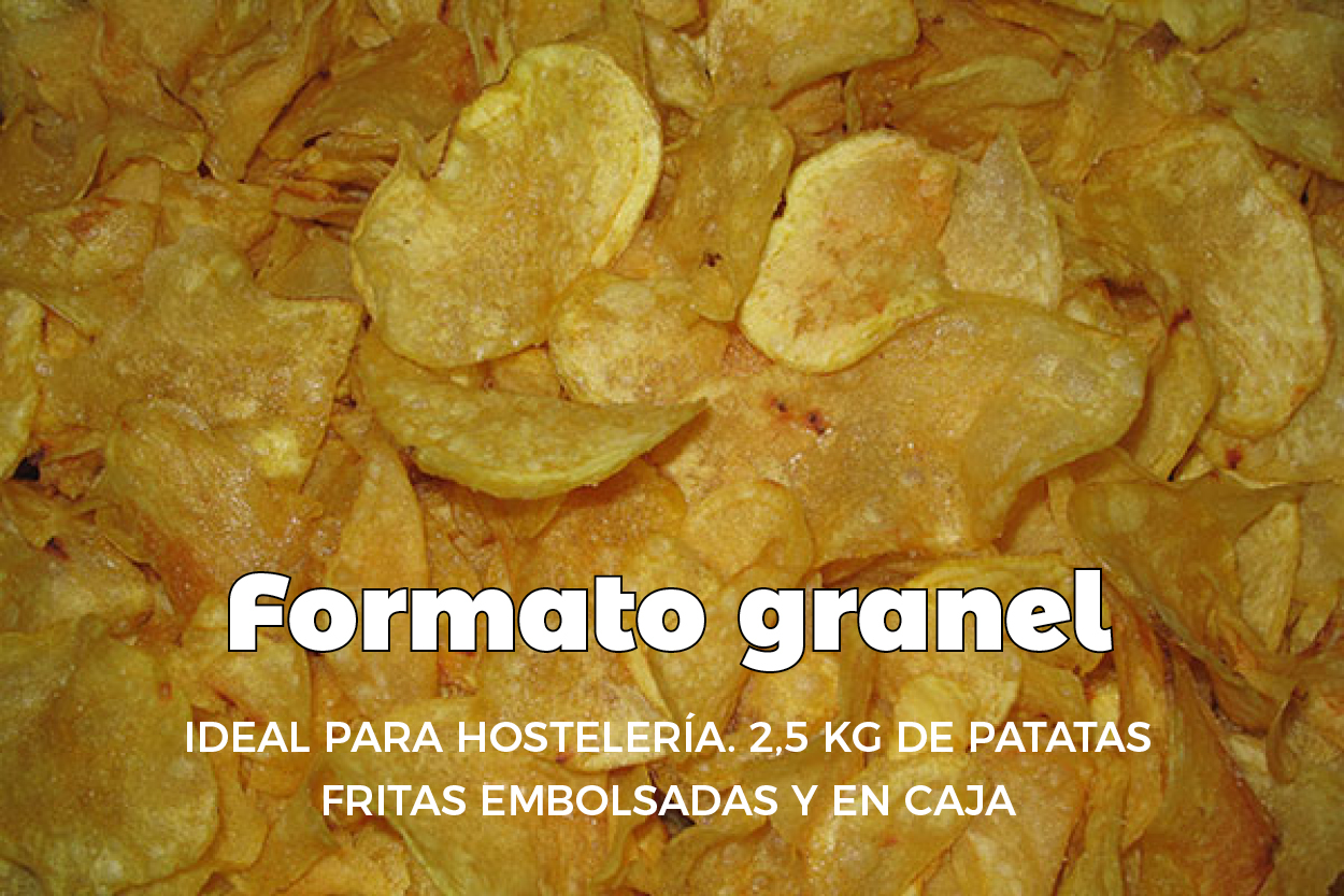 Bolsa de patatas fritas Gourmet granel - 2.5 kilo gramos